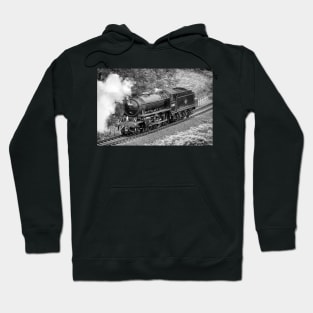 LNER K1 Class - Light Engine - Black and White Hoodie